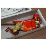 Vintage Look Tin Litho Climbing Monkey