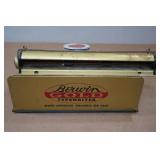 Vintage Berwin Gold Tin Typewriter