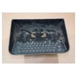 Vintage Berwin Gold Tin Typewriter