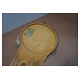 Indian Face Dream Catcher with Feathers and Fur