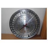 Pontiac Hub Cap Clock - 14"