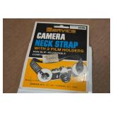 Vintage Service Camera Neck Strap with 2 Film Holders