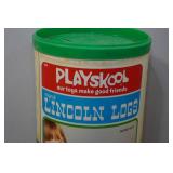 Vintage Playskool Lincoln Logs Set
