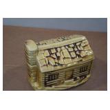 Vintage Webster Log House Cookie Jar