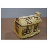 Vintage Webster Log House Cookie Jar