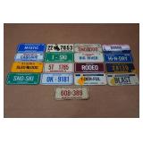 Assorted Novelty Miniature License Plates