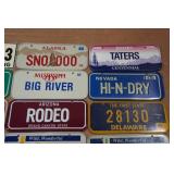 Assorted Novelty Miniature License Plates