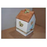 Vintage Bird House Cookie Jar