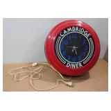 Vintage Cambridge Diner Wall Clock - 14"
