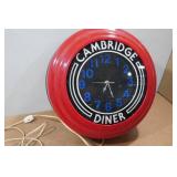 Vintage Cambridge Diner Wall Clock - 14"