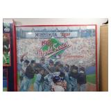 *2* Vintage 1987 Minnesota Twins World Series Framed Posters