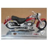 Maisto Harley Davidson 1999 FLSTF Fat Boy 1:18 Scale Model