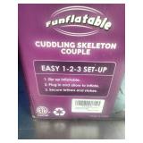 8.5 FT Giant Halloween Inflatables Cuddling Skeleton Couple 8.5 FT Giant Halloween Inflatables Cuddling Skeleton Couple