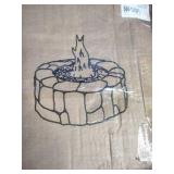 Teamson Home 28" Outdoor Round Stone Propane Gas Fire Pit Teamson Home 28" Outdoor Round Stone Propane Gas Fire Pit