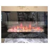 42" Wall-Mount Linear Electric Heater Fireplace 42" Wall-Mount Linear Electric Heater Fireplace