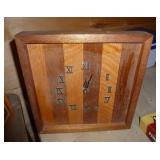 Shadow box and wood clock Shadow box and wood clock