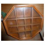 Shadow box and wood clock Shadow box and wood clock