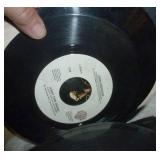 Box full of 45 rpm records Box full of 45 rpm records