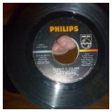 Box full of 45 rpm records must be close to 100 Box full of 45 rpm records must be close to 100