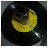 Box full of 45 rpm records must be close to 100 Box full of 45 rpm records must be close to 100