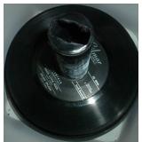 Box full of 45 rpm records must be close to 100 Box full of 45 rpm records must be close to 100