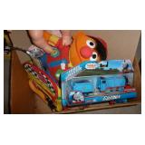 Elmo, Thomas the train and a bunch of kids books Elmo, Thomas the train and a bunch of kids books