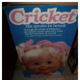 Cricket doll with extra clothes and tape Cricket doll with extra clothes and tape