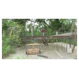 Old Hay/Buck Rake and push reel mower Old Hay/Buck Rake and push reel mower