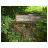 Old wagon steel frame is good, wood is toast Old wagon steel frame is good, wood is toast