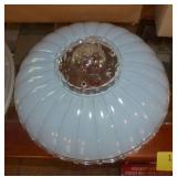 FOUR Vintage glass lamp shades FOUR Vintage glass lamp shades