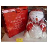 Two New fiber optic snowman snowglobes Two New fiber optic snowman snowglobes