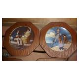 Lot of 8 framed Norman Rockwell plates Lot of 8 framed Norman Rockwell plates