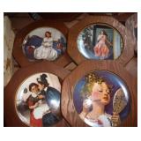 Lot of 8 framed Norman Rockwell plates Lot of 8 framed Norman Rockwell plates