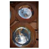 Lot of 8 framed Norman Rockwell plates Lot of 8 framed Norman Rockwell plates