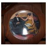 Lot of 8 framed Norman Rockwell plates Lot of 8 framed Norman Rockwell plates