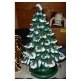 Misc décor, musical angel, light up snowman can, candle holder, angels, ceramic tree and wall hanging Misc décor, musical angel, light up snowman can, candle holder, angels, ceramic tree and wall hanging