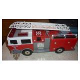Firetruck, Tonka helicopter and basketballs Firetruck, Tonka helicopter and basketballs