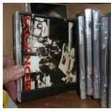 Box of music cds and a camping light Box of music cds and a camping light