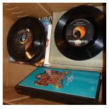 Box of 45rpm records - about 50 Box of 45rpm records - about 50