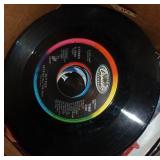 Box of 45rpm records - about 50 Box of 45rpm records - about 50