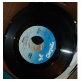 Box of 45rpm records - about 50 Box of 45rpm records - about 50