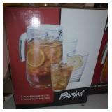 2 New glass pitcher and tumbler set 2 New glass pitcher and tumbler set