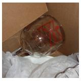 large box of glassware - cake plates, baking dishes, glasses, plates, 6 Qt Revere cooking pot large box of glassware - cake plates, baking dishes, glasses, plates, 6 Qt Revere cooking pot