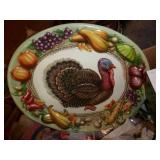 box of seasonal items including a new fiber optic turkey box of seasonal items including a new fiber optic turkey
