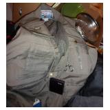 5 Snap-on hats, and a chevy hat, 2 leather belts, Field & Stream hunting vest size 2XL and a Snap-on Jacket size XL 5 Snap-on hats, and a chevy hat, 2 leather belts, Field & Stream hunting vest size 2XL and a Snap-on Jacket size XL
