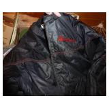 5 Snap-on hats, and a chevy hat, 2 leather belts, Field & Stream hunting vest size 2XL and a Snap-on Jacket size XL 5 Snap-on hats, and a chevy hat, 2 leather belts, Field & Stream hunting vest size 2XL and a Snap-on Jacket size XL