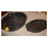 1 Small and 1 large deep roaster 1 Small and 1 large deep roaster