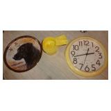 Misc box - clock, Coke figure, magnets, dog picture etc Misc box - clock, Coke figure, magnets, dog picture etc