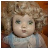 2 precious moments dolls and one large vintage/antique doll 2 precious moments dolls and one large vintage/antique doll