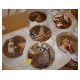 6 Norman Rockwell plates 6 Norman Rockwell plates
